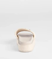 Slide Into Spring Platform Straw Sandals