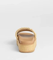 Slide Into Spring Platform Straw Sandals
