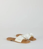 Such A Delight Bow Flat Sandals