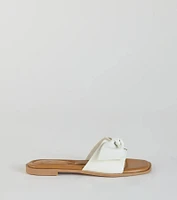 Such A Delight Bow Flat Sandals