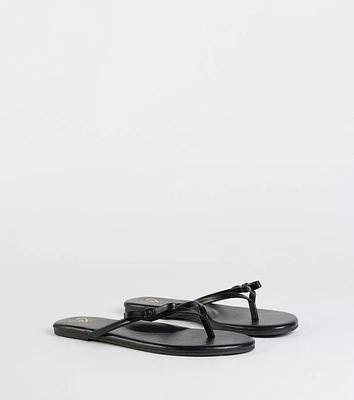 So Cute Bow Thong Sandals