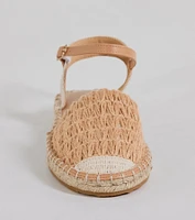 Fashionable Good Time Espadrille Flat Sandals