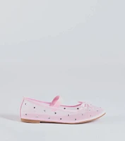 Sparkle And Shine Rhinestone Bow Ballet Flats