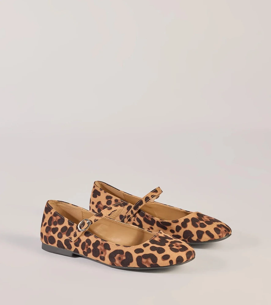 Glam Instinct Leopard Print Flats