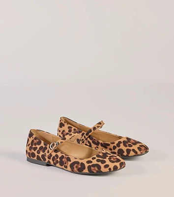 Glam Instinct Leopard Print Flats