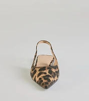 Untamed Chic Leopard Print Pointy Flats
