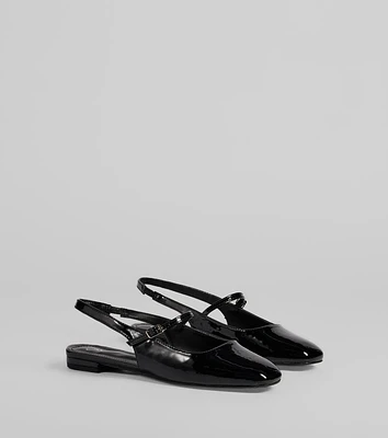 Adorable Essentials Slingback Mary Jane Flats