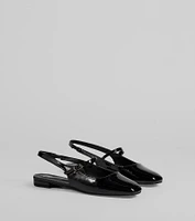Adorable Essentials Slingback Mary Jane Flats
