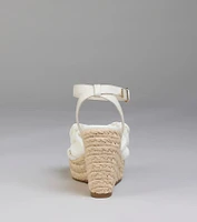 Sunny Day Plans Bow Espadrille Wedges