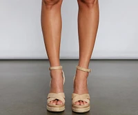 Summer Party-Ready Espadrille Wedges