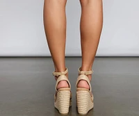 Summer Party-Ready Espadrille Wedges