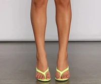 Look At Her Lucite Wedges