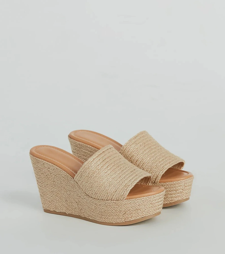 Sunshine Chic Espadrille Wedges
