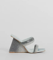 Shine The Night Ombre Rhinestone Wedges