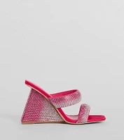 Shine The Night Ombre Rhinestone Wedges