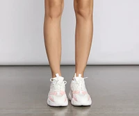 Pop of Pink Chunky Sneakers