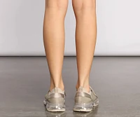 the Clear Knit Sneakers