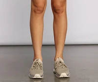 the Clear Knit Sneakers