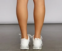 Casual Vibes Faux Leather Jelly Sneakers