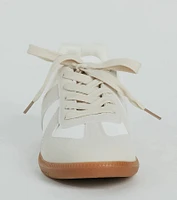 Casual Stand Out Faux Leather Suede Sneakers