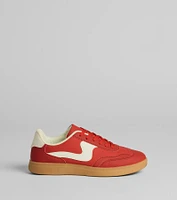 Chic Kicks Contrast Trim Sneakers