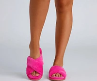 Cozy And Chic Faux Fur Slippers