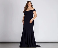 Plus Briar Formal Off The Shoulder Dress