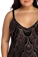 Plus Roseanna Formal Glitter Dress