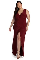 Plus Karla Formal Wrap Dress