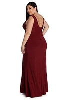 Plus Karla Formal Wrap Dress