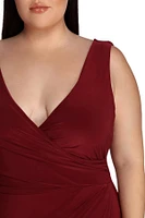 Plus Karla Formal Wrap Dress
