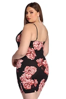 Plus Floral Fascination Midi Dress