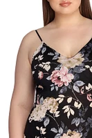 Plus Floral Fascination Midi Dress