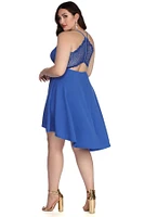 Plus Swept Off Your Feet High-Low Dress