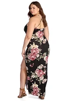 Plus Fab Floral Maxi Dress