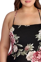 Plus Fab Floral Maxi Dress