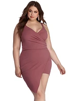 Plus Hot Stuff Asymmetrical Dress