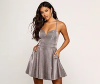 Melanie Glitter Tulle Party Dress