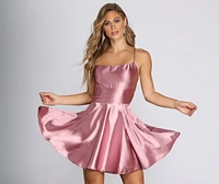 Frida Satin Party Dress