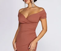 Addison Formal Wrap Midi Dress