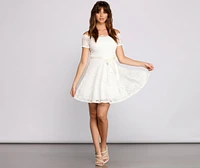 Mackenzie Off The Shoulder Lace Party Dress