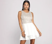 Jada Formal Sequin Party Dress