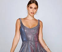 Devora Formal Glitter Party Dress