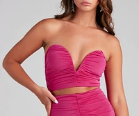 Colette Formal Ruched Midi Dress