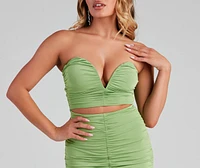 Colette Formal Ruched Midi Dress