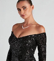 Maddie Off-The-Shoulder Party Dress