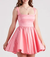 Lydia Taffeta Skater Party Dress