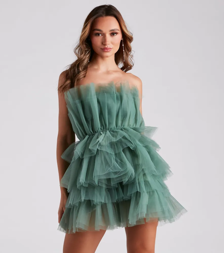 Windsor Kayla Tulle Short Party Dress