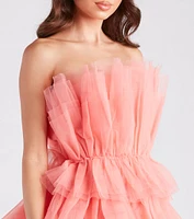 Kayla Tulle Short Party Dress
