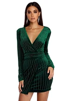 Cassie Velvet Wrap Dress
